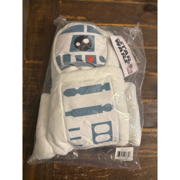 Nojo R2d2 Star Wars Plush Huggie Blanket Toddler Robot Stuffed Animal Soft - Picture 5 of 6